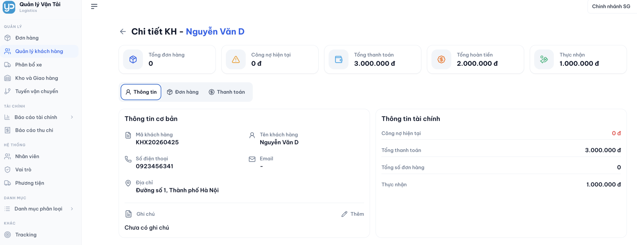 Phần mềm tạo đơn hàng vận tải